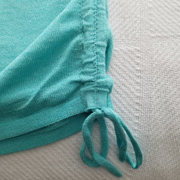 🌺HP🌺NIC+ZOE "Refreshing" Side Tie Aqua Top Size XL - Picture 4 of 7